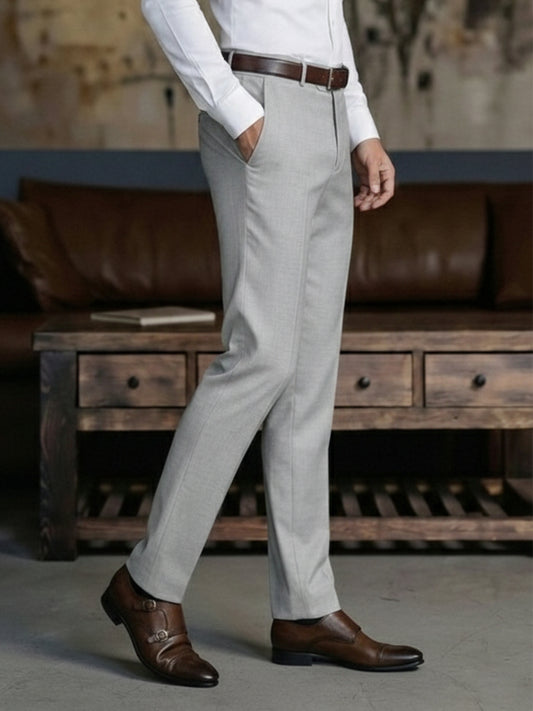 Mens Formal Pant Design # OT 902 Light Grey