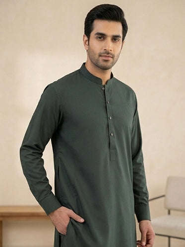 Elegant Green Shalwar Suit OS-1026