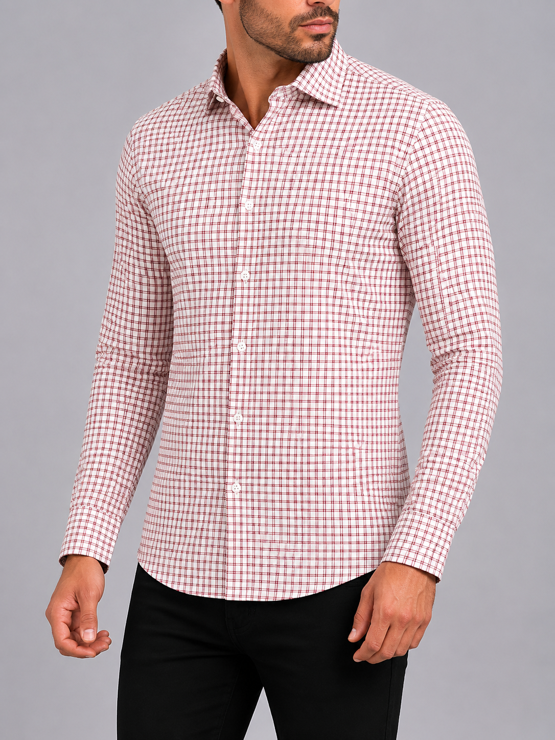 Men's Premium Shirt Maroon ODC3208