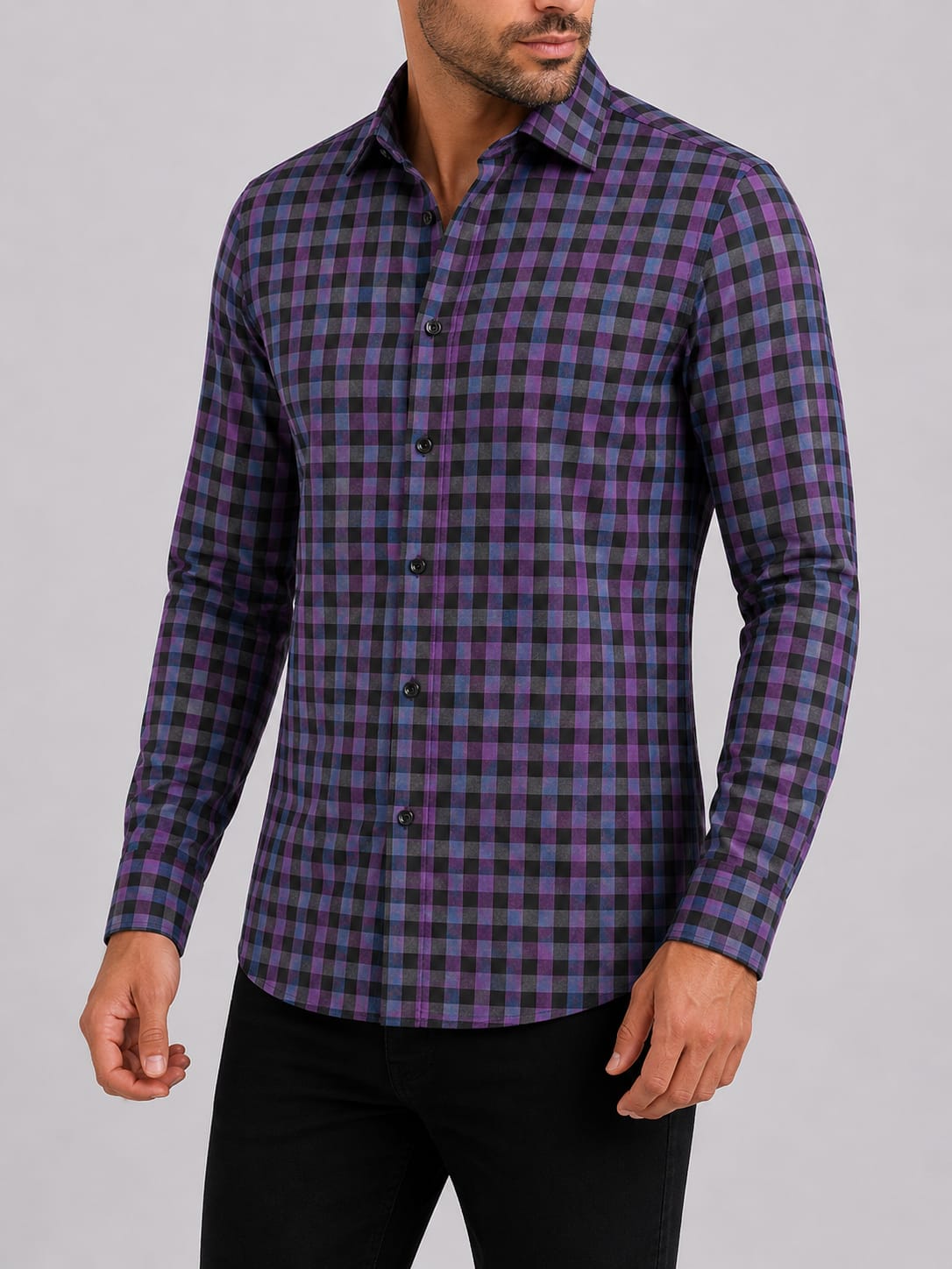 Men’s Premium Shirt D. Purple ODC 3218
