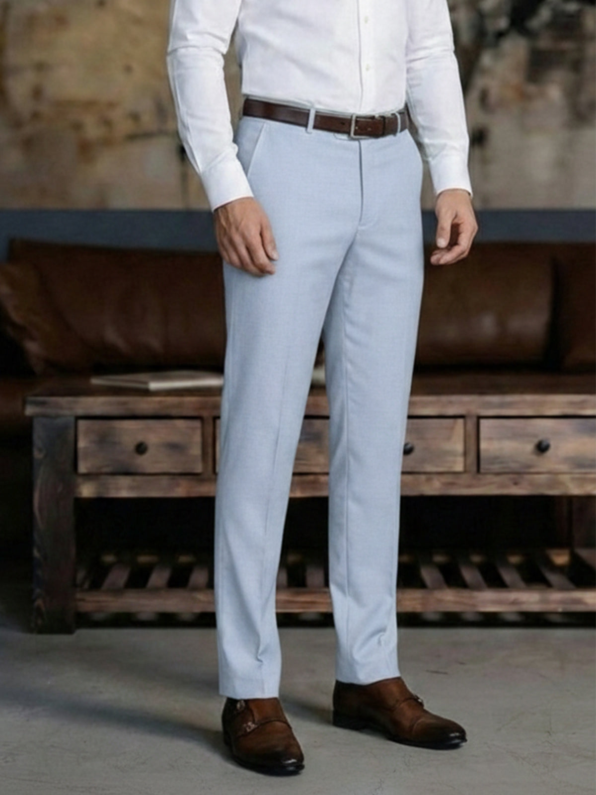 Mens Formal Pant Design # W/S 902 Ash Grey