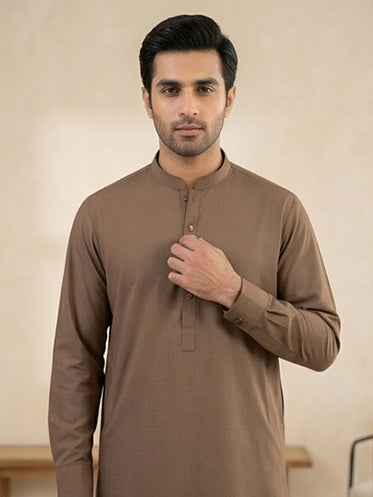 Elegant Brown Shalwar Suit OS-1026