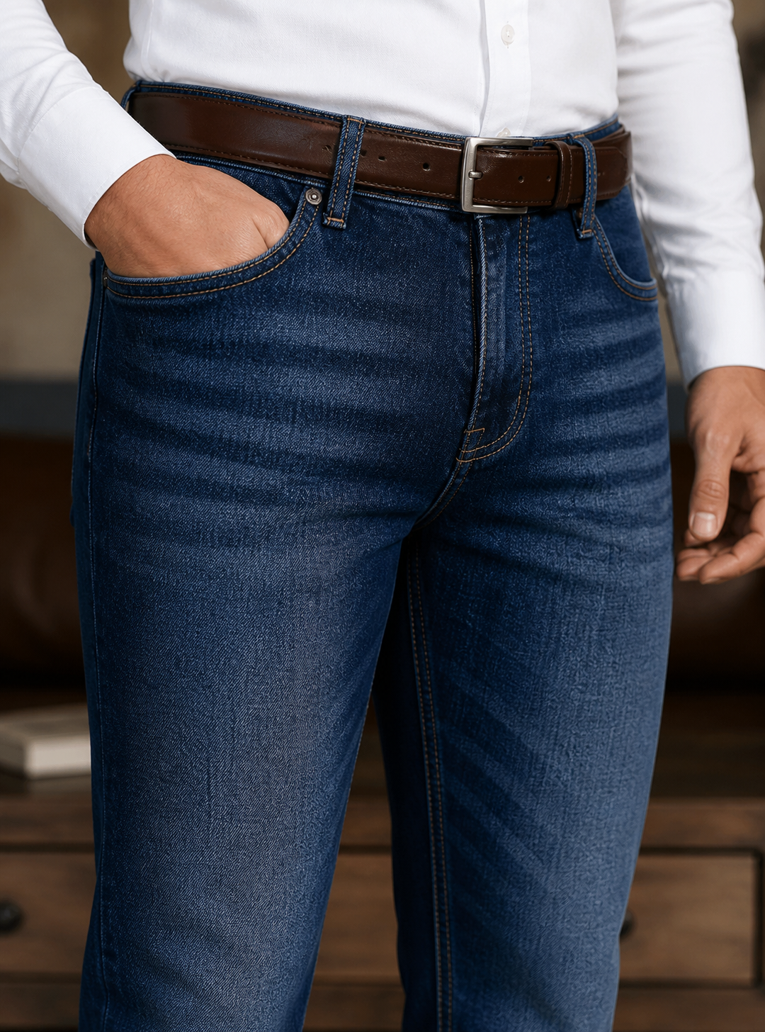 Dark Blue Denim Jeans ONJ-005