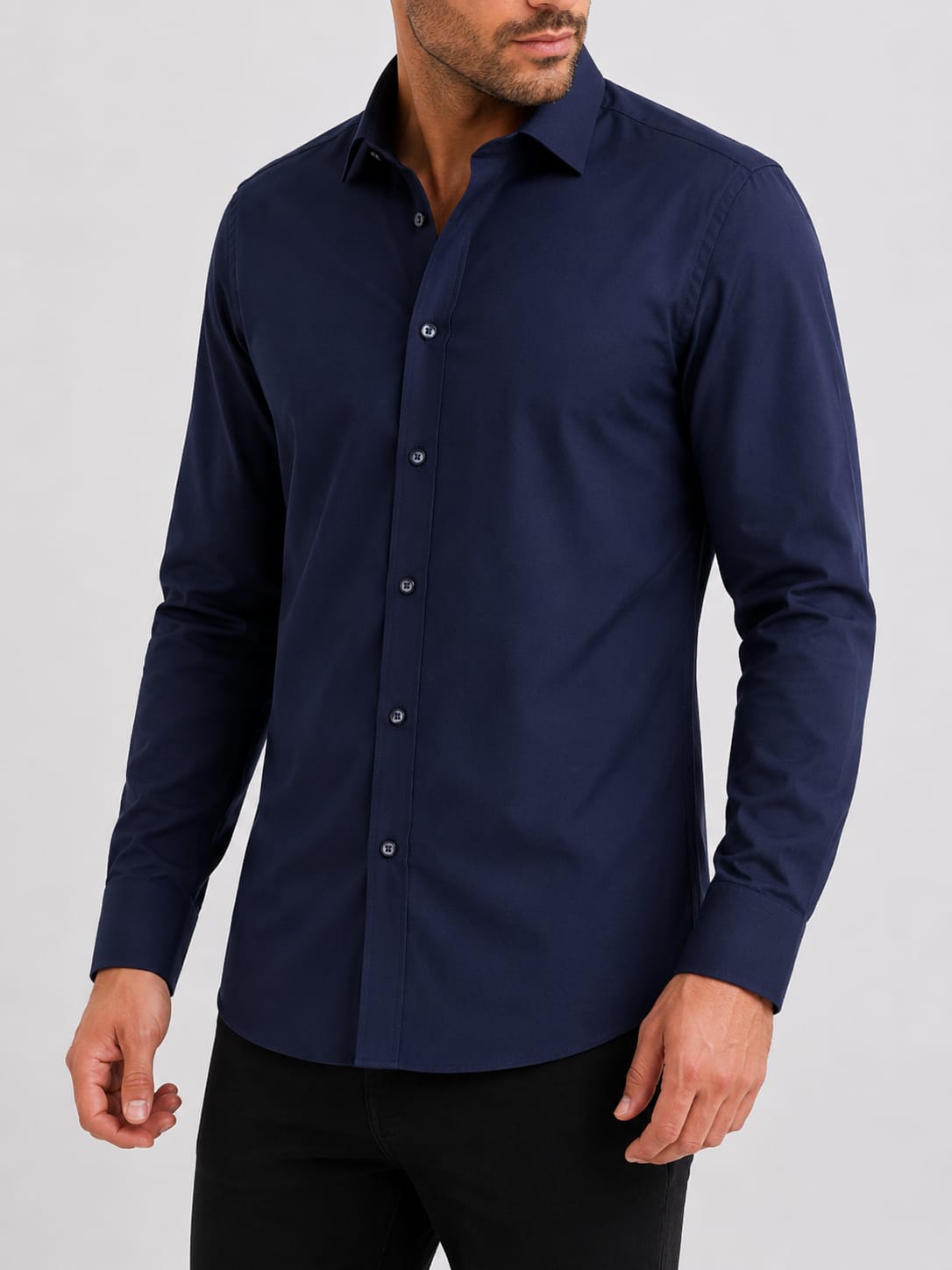 Men's Premium Shirt Navy Blue ODC 3200